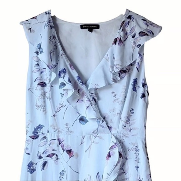 Banana Republic Spring Floral Faux Wrap Maxi Dress (high low) - Picture 4 of 4